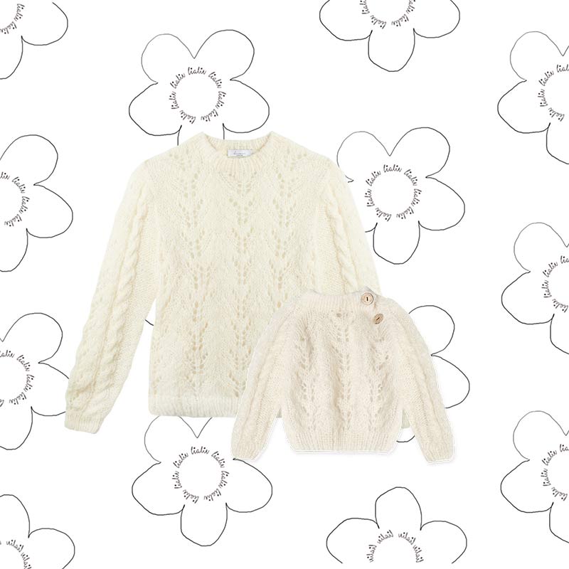 Mini & Me Alpaka Knit - Creme
