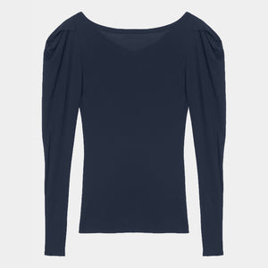 Liapure Atelier Puffy Sleeve Top - black