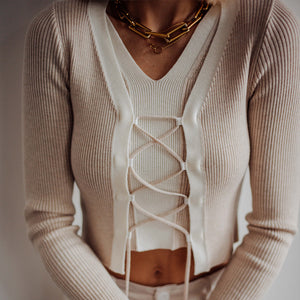 Munich.with.us x Liapure - Essential Cropped Rib Knit Top