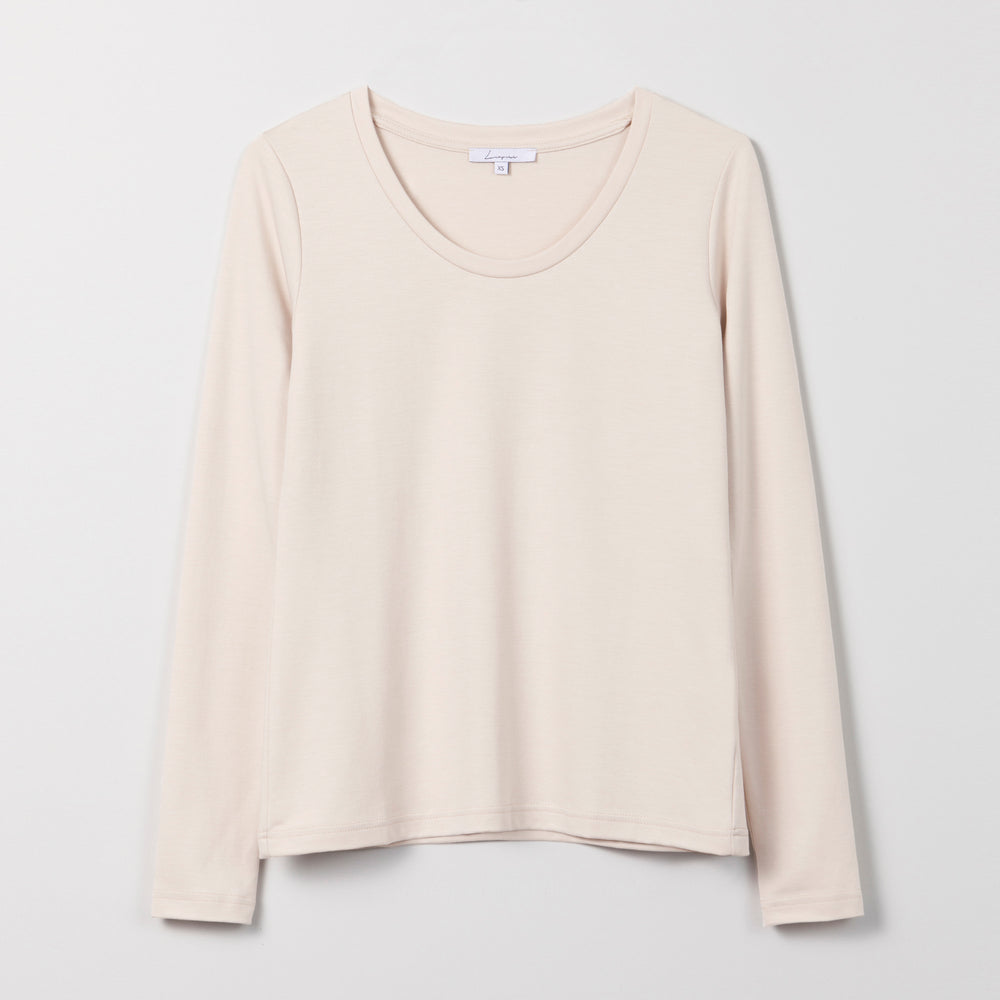 Liapure Rounded V-Neck Longsleeve