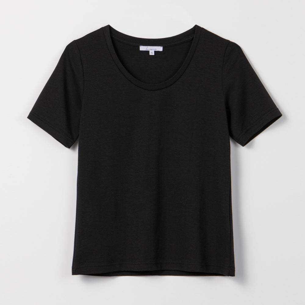 Liapure Rounded V-Neck Tee