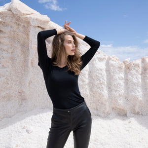Liapure Atelier Puffy Sleeve Top - black