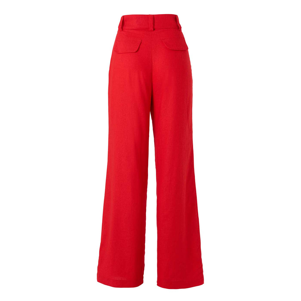 Liapure Atelier Linen Pants red