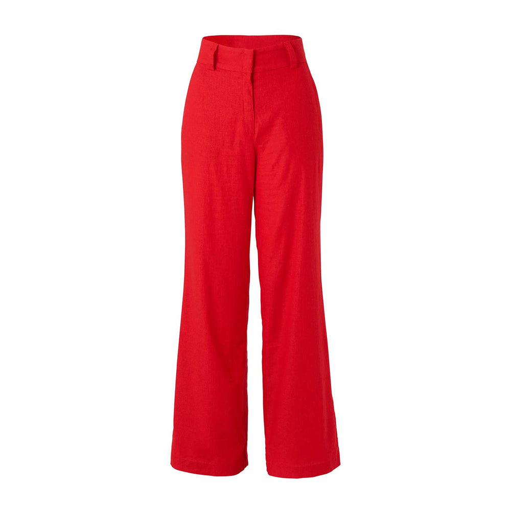 Liapure Atelier Linen Pants red