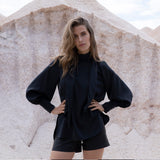 Liapure - Silk Wrap Blouse